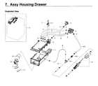Samsung WF419AAW/XAA-03 housing-drawer diagram