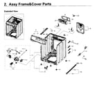 Samsung WF50K7500AW/A2-11 frame & cover parts diagram