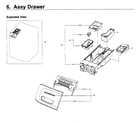 Samsung WF50K7500AW/A2-11 drawer asy diagram