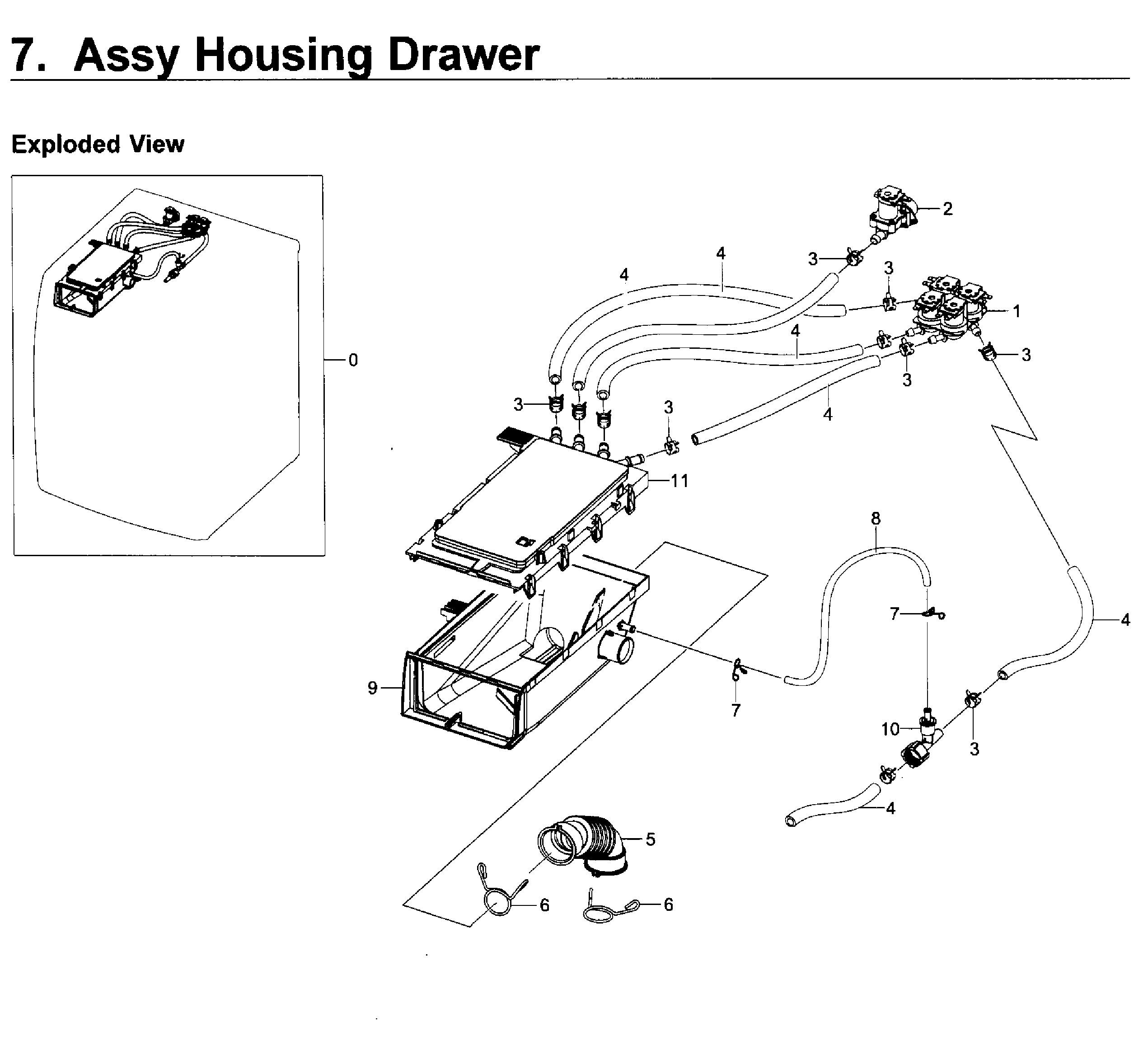 Housing-drawer
