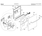 Bosch SHX43C05UC/21 door asy diagram