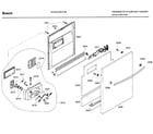 Bosch SHX43C05UC/36 door asy diagram