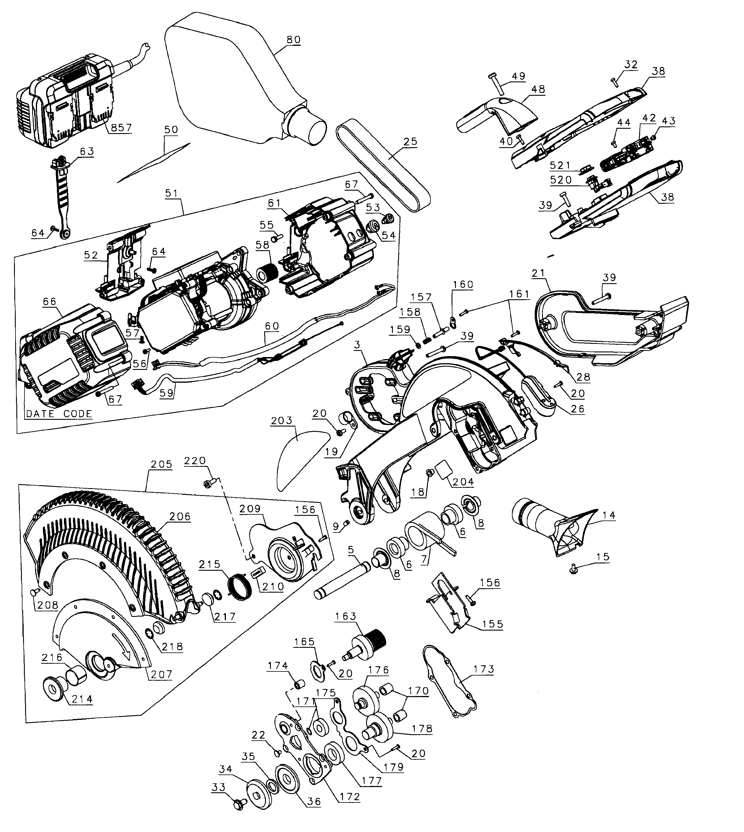 Arm assy