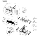 Kenmore 11173042610 freezer components diagram