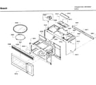 Bosch HMV3053U/01 frame diagram