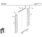 Thermador T42BD820NS/00 trim plate asy diagram