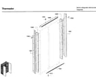 Thermador T42BD820NS/02 trim plate asy diagram