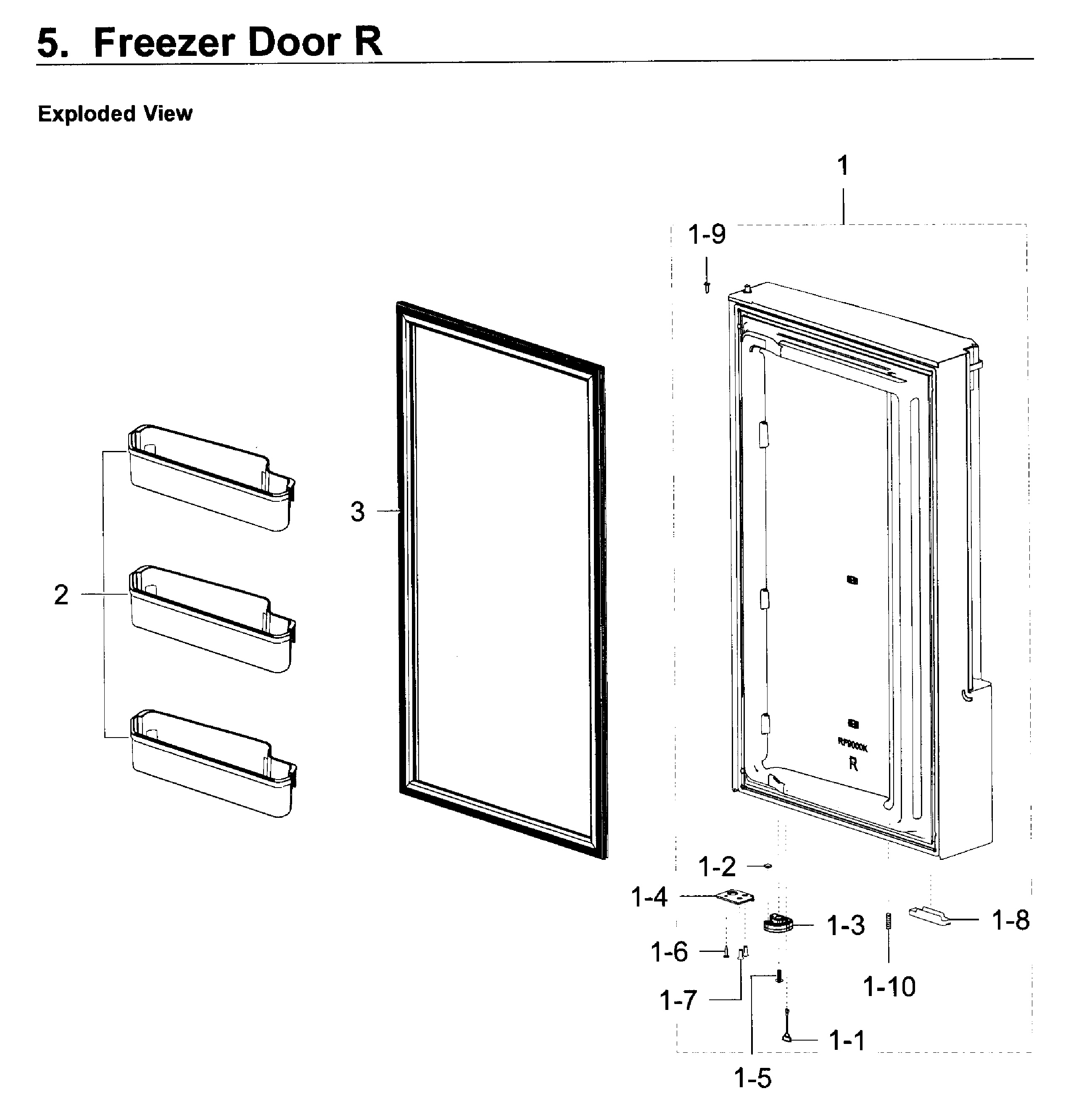 Freezer door r