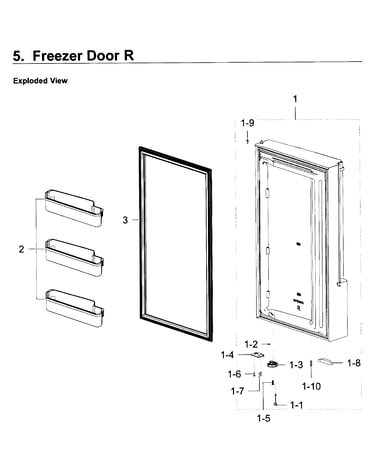 Freezer door r