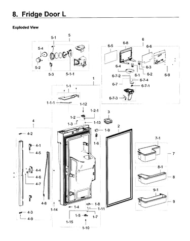 Fridge door l