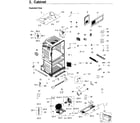 Samsung RF25HMEDBSG/AA-00 cabinet diagram