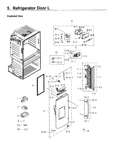 Fridge door l