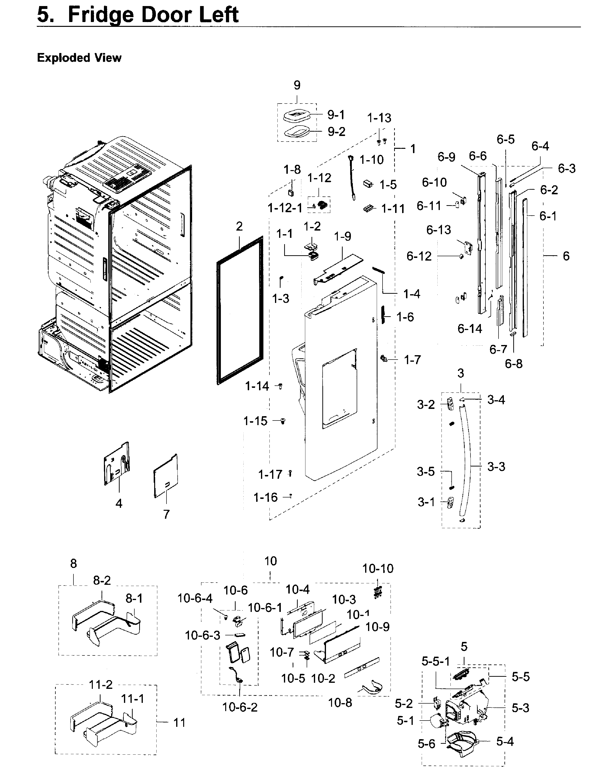 Fridge door l