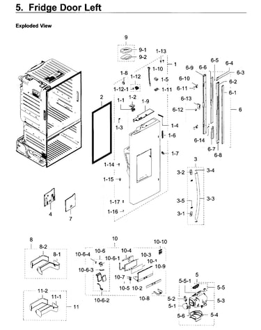 Fridge door l