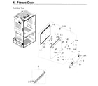 Samsung RF28HDEDPBC/AA-04 freezer door diagram