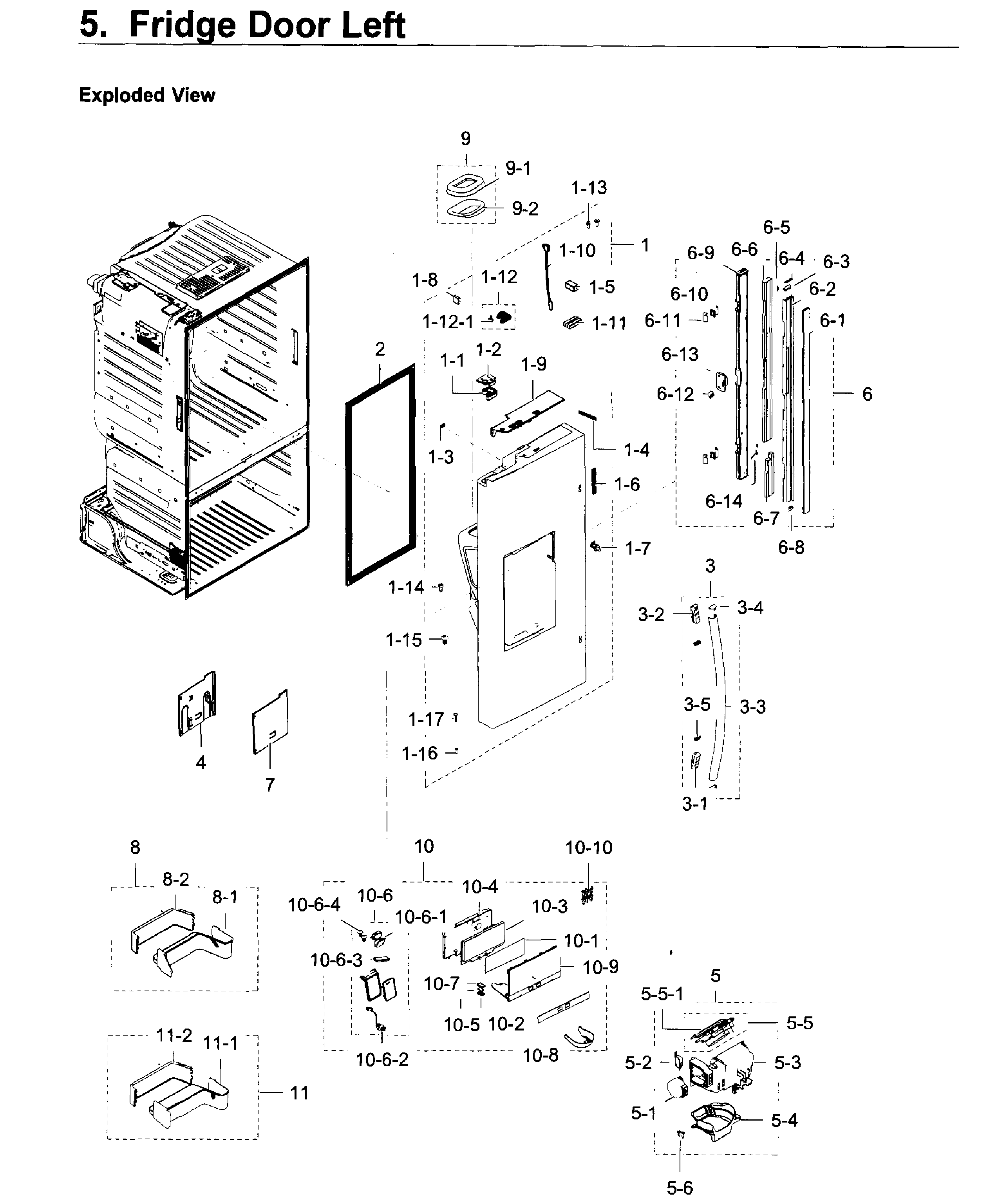 Fridge door l