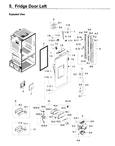 Fridge door l
