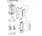 Samsung RF28HDEDPBC/AA-04 fridge door r diagram