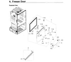 Samsung RF28HDEDPBC/AA-06 freezer door diagram