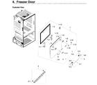 Samsung RF28HDEDPBC/AA-07 freezer door diagram
