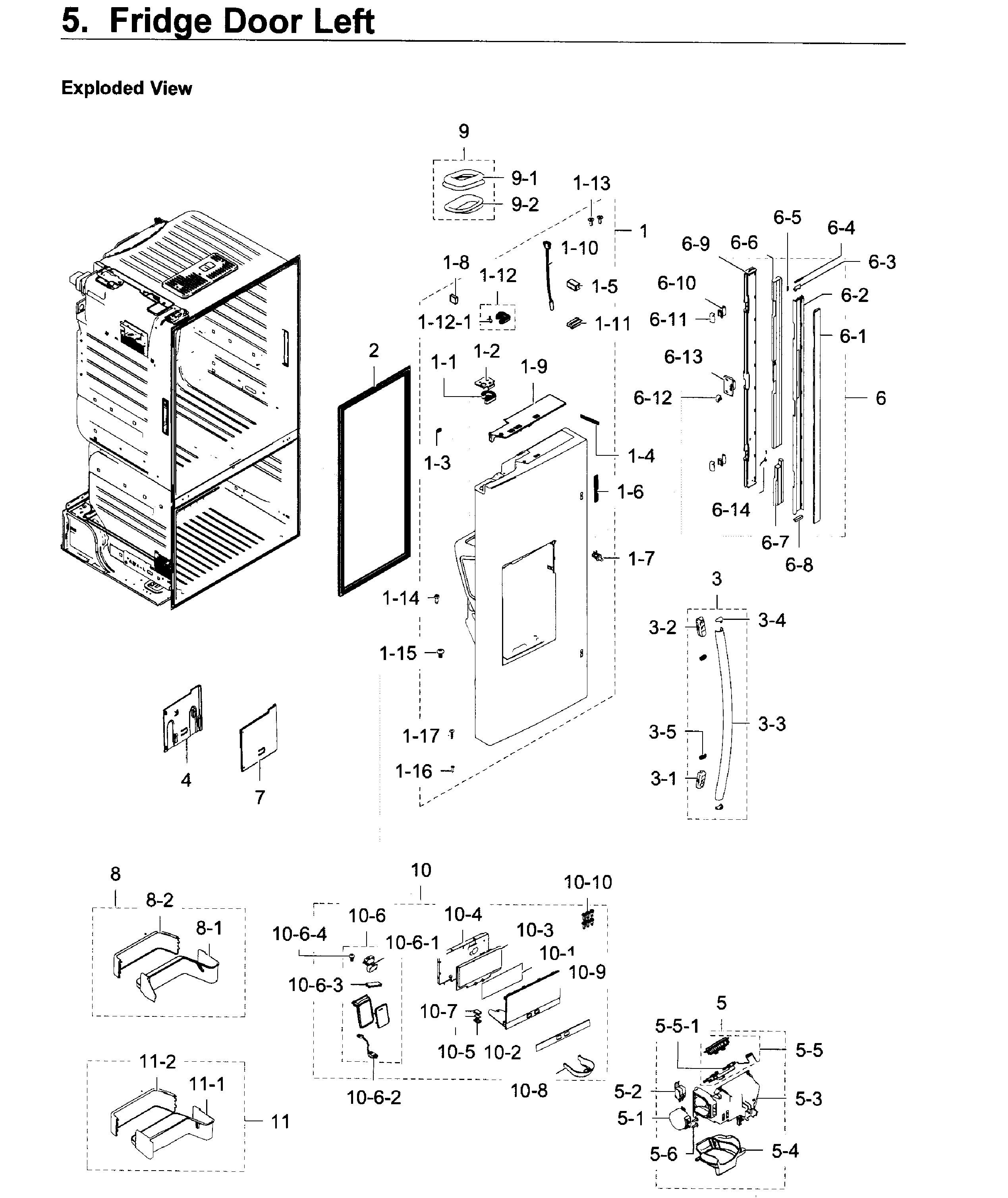 Fridge door l
