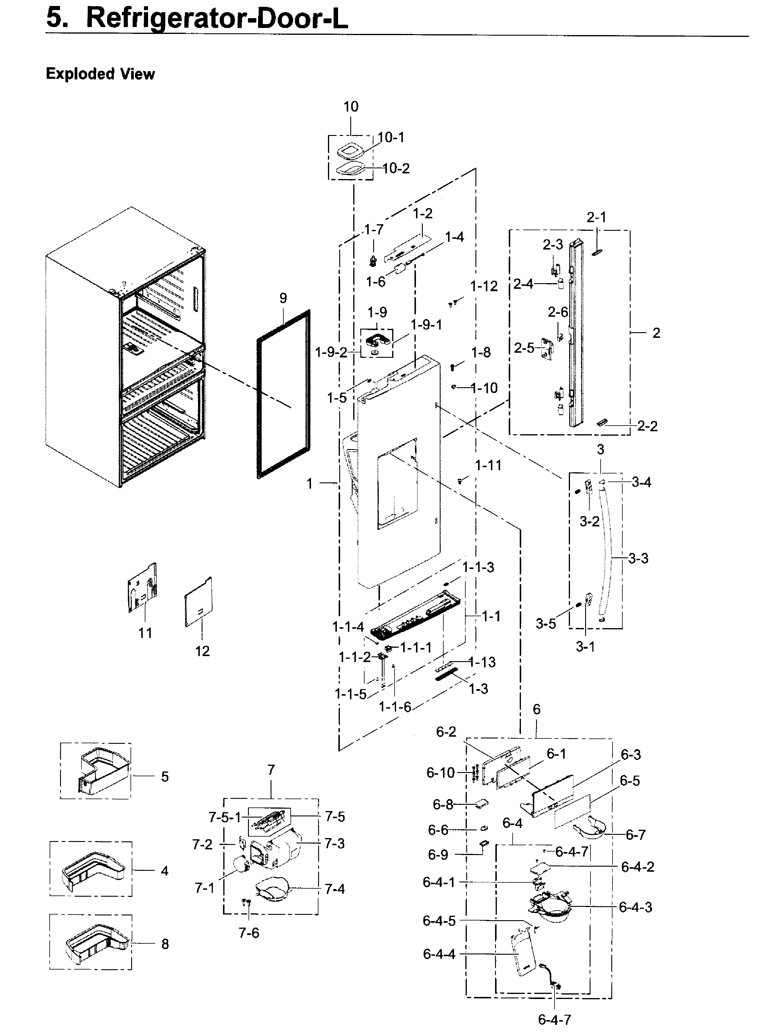 Fridge door l