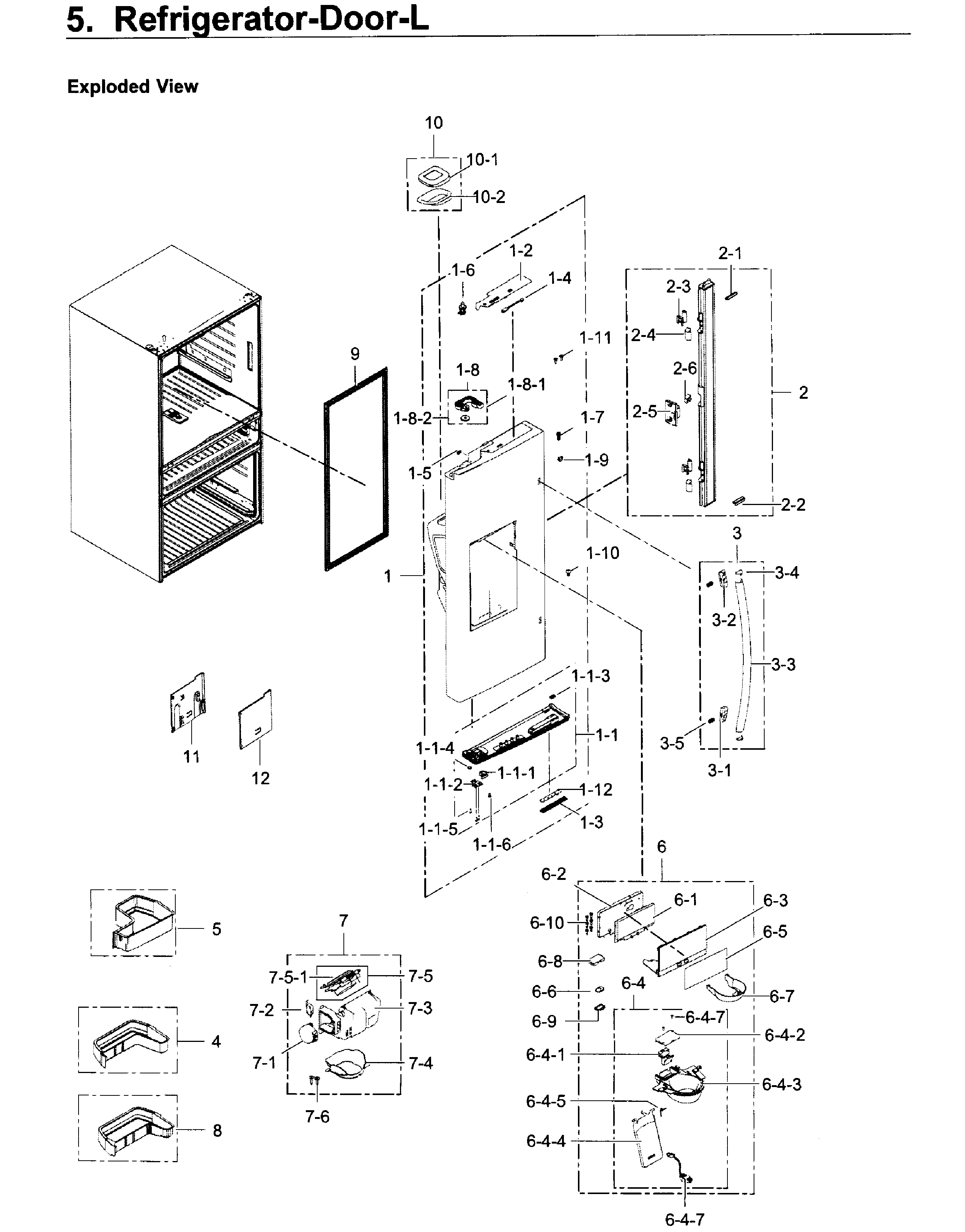 Fridge door l
