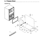 Samsung RF22KREDBSG/AA-04 freezer door diagram