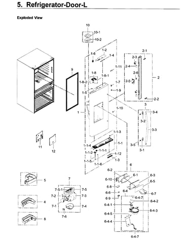 Fridge door l