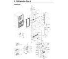 Samsung RF22KREDBSR/AA-01 fridge door l diagram