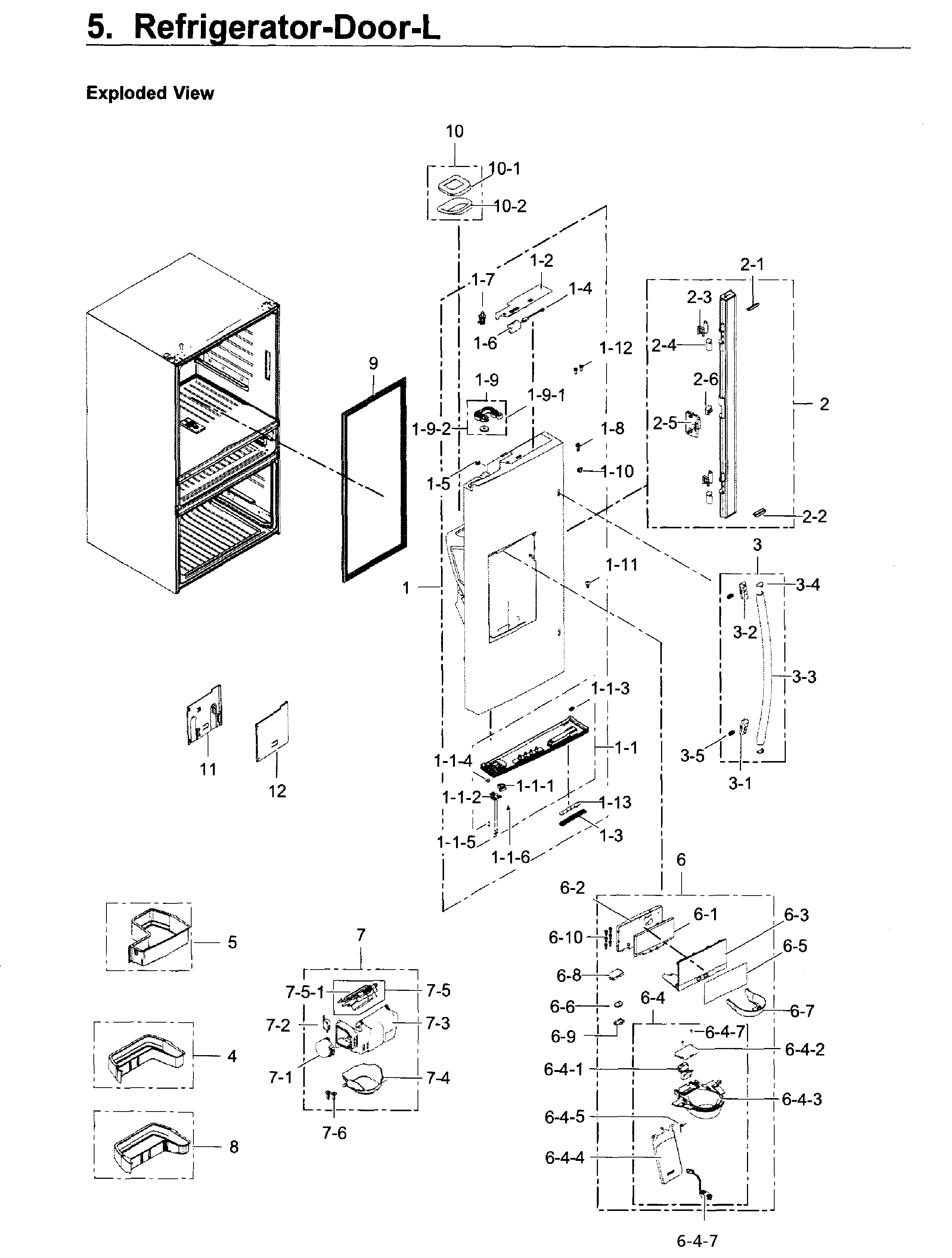 Fridge door l