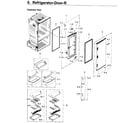 Samsung RF22KREDBSR/AA-03 fridge door r diagram