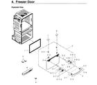 Samsung RF4267HARS/XAA-05 freezer door diagram