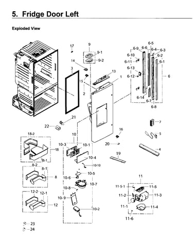 Fridge door l