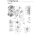 Samsung RF263BEAESP/AA-04 fridge door l diagram
