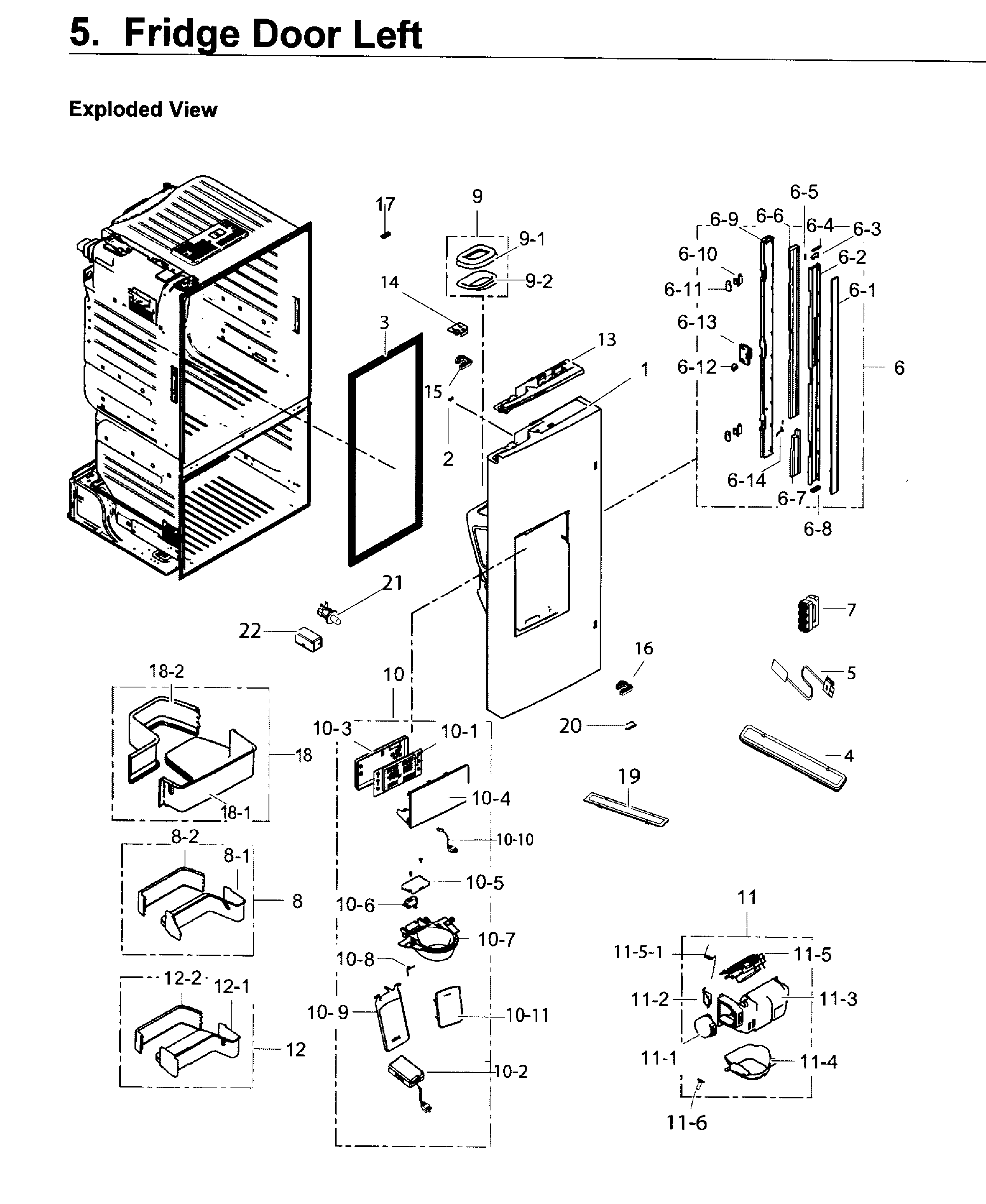Fridge door l