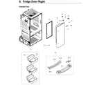 Samsung RF263BEAESP/AA-04 fridge door r diagram