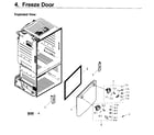 Samsung RF263TEAESG/AA-01 freezer door diagram