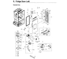 Samsung RF263TEAESG/AA-01 fridge door l diagram