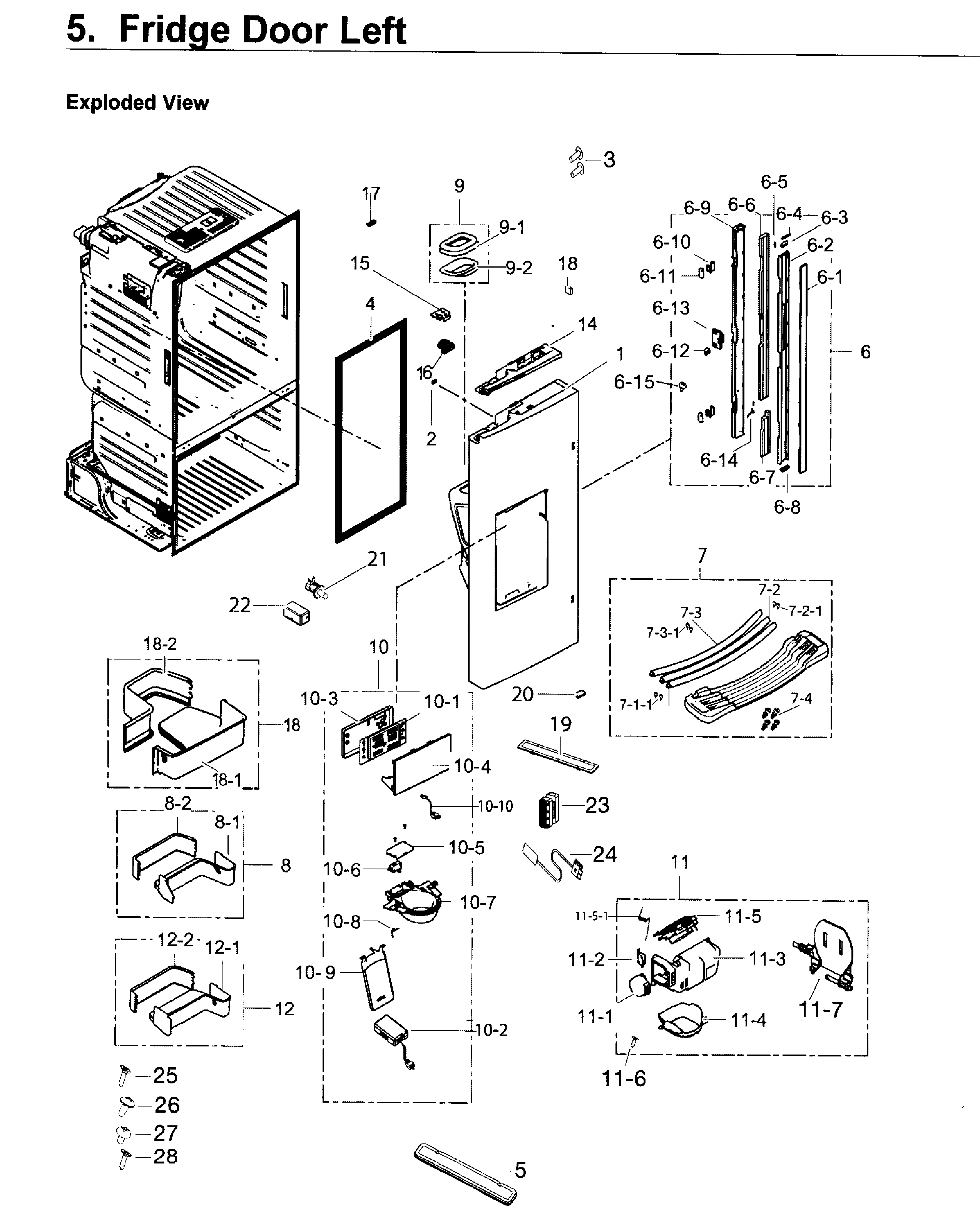 Fridge door l