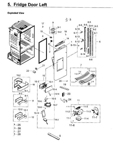 Fridge door l
