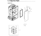 Samsung RF263TEAESG/AA-01 fridge door r diagram