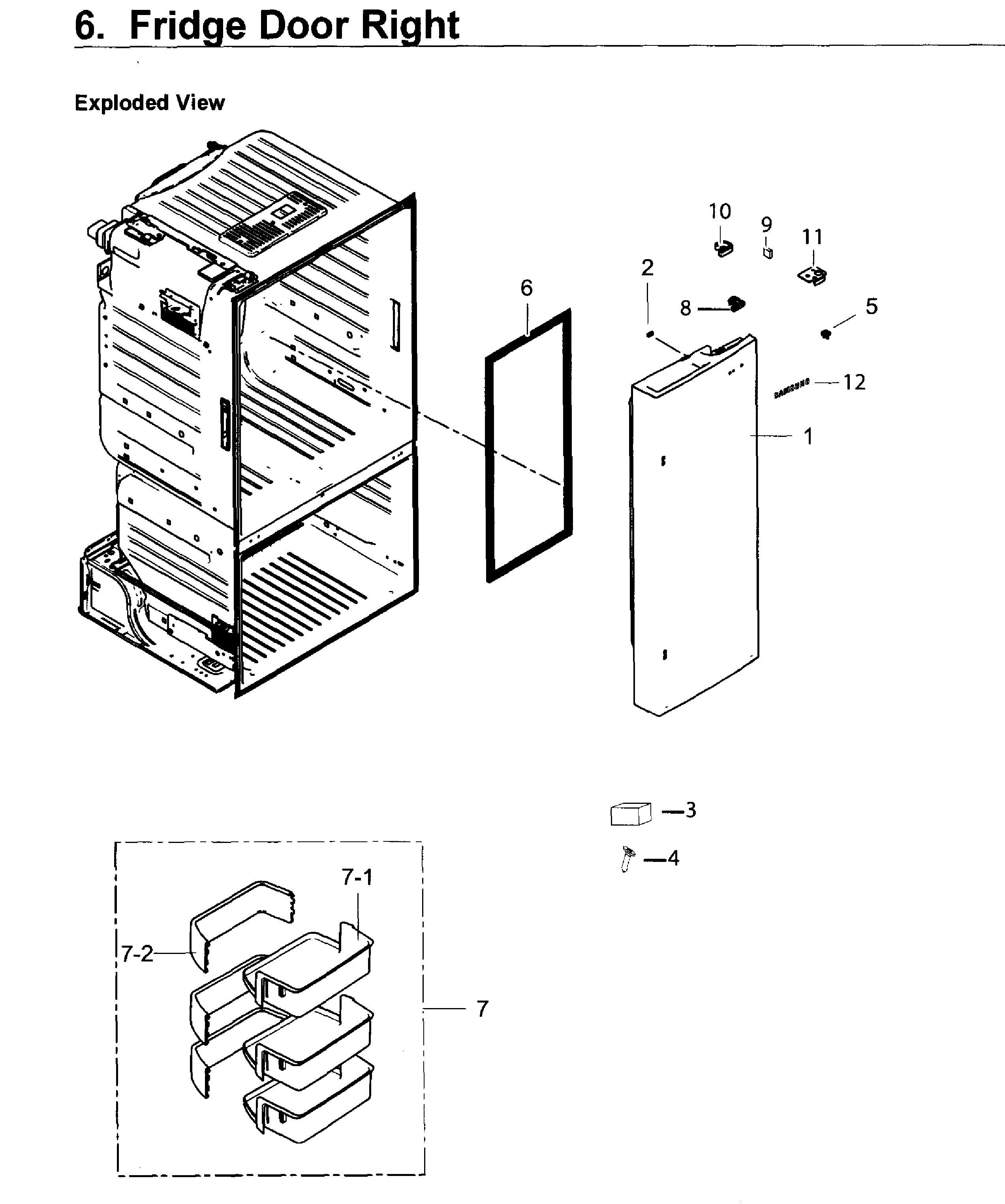 Fridge door r