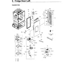 Samsung RF263TEAEWW/AA-02 fridge door l diagram