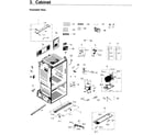 Samsung RF263TEAEWW/AA-03 cabinet diagram