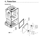 Samsung RF263TEAEWW/AA-03 freezer door diagram