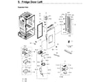 Samsung RF263TEAEWW/AA-03 fridge door l diagram