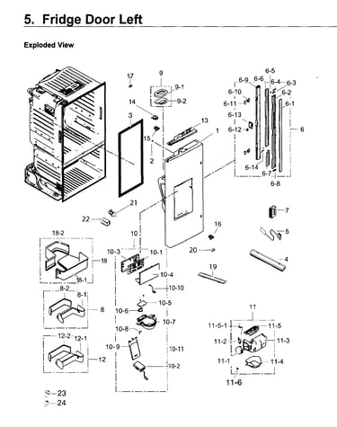 Fridge door l