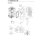 Samsung RF23HTEDBSR/AA-08 fridge door l diagram
