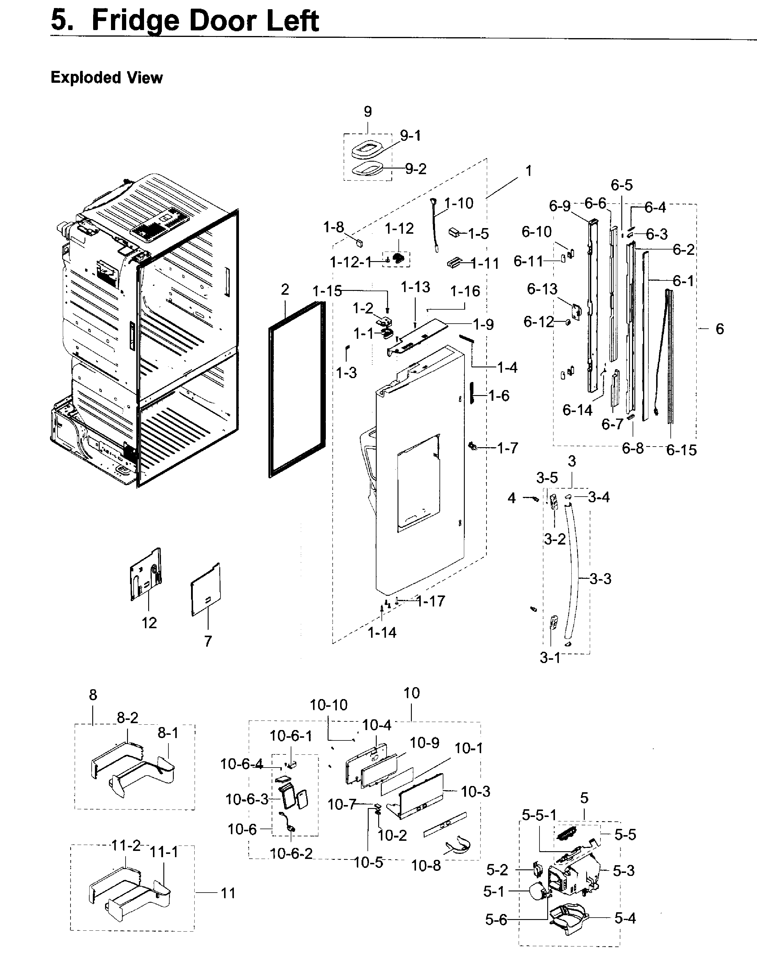 Fridge door l